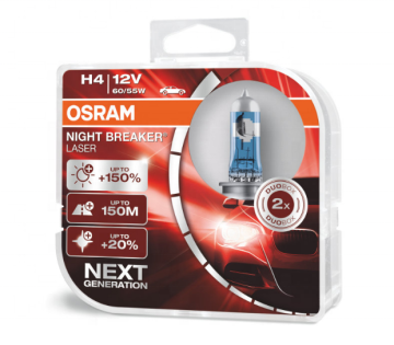 Osram Night Breaker Laser H4 64193NL 150% H4 Lamp