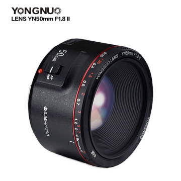 Yongnuo yn50mm f1.8 ii cキヤノンDSLRカメラ用のオートフォーカスプライムレンズ