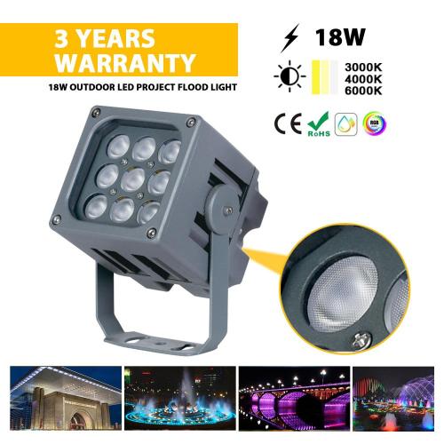 Lampe d'extérieur RGB Ip65 Aluminium RGB 18W paysage