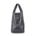 Small Robinson Croc Embossed Leather Bucket Tote Bags