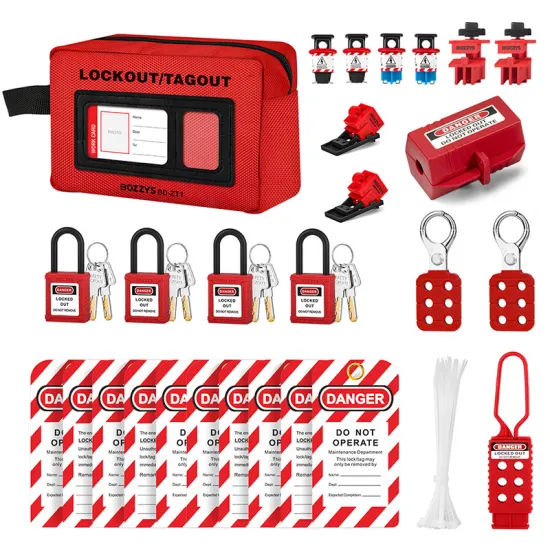 BOZZYS Electrical Lockout Kit: 27 Pack LOTO Locks Safety Device for Lockout-Tagout Equipment Overhaul