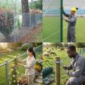 Sistema di recinzione a catena per campo da tennis zincato/rivestito in vinile