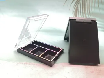 Square 3 Color Eyebrow Powder Container