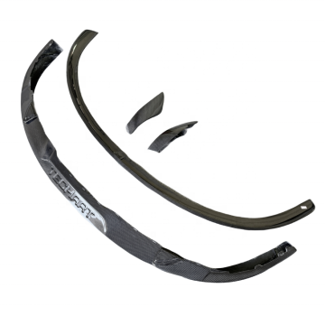 High-Quality Carbon Fiber Front Lip Spoiler for Porsche Taycan: Enhance Your Bumper's Style and Performance