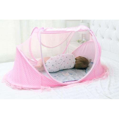 babybed muggen bednet met muziek