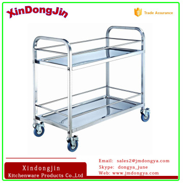 QRD-M2 liquor trolley for kitchen equipment,square tube serving cart,hotel trolley cart