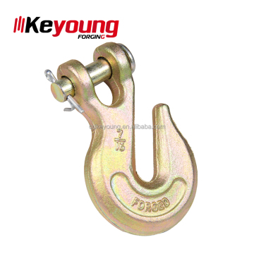Keyoung Wholesale G80 Clevis Grab Hook - Forged, Lifting, Zinc Plated, Removable Steel Hook