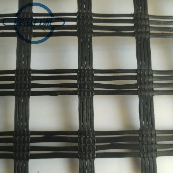 High Strength Warp Knitted Polyester Geogrid 20-200 KN