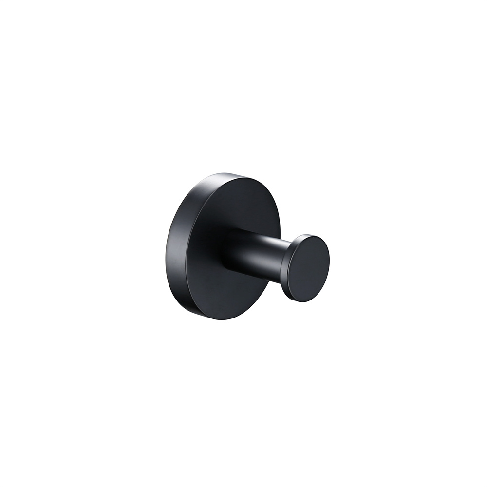 robe hook matt black