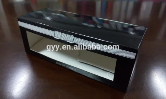 Black Cosmetic Paper Box with Die-cutting Window