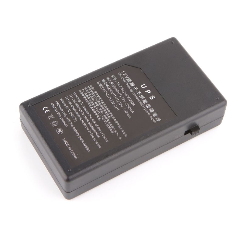 5V 2A 44.4W Multipurpose Mini UPS Battery Backup Security Standby Power  Supply Uninterruptible Power Supply 111 x 60 x 43mm