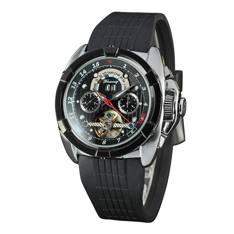 Mineral Glass Casual Auto Date Mens Watch