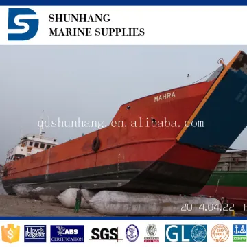 Dia 1.5x14m ship launching marine equipment rubber airbag