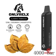 4000puffs Max Pro Magic Laser Pattern Vape desechable