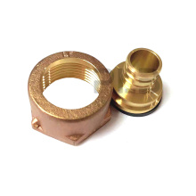 5/8'' PEX lead free brass water meter fitting, with swivel nut