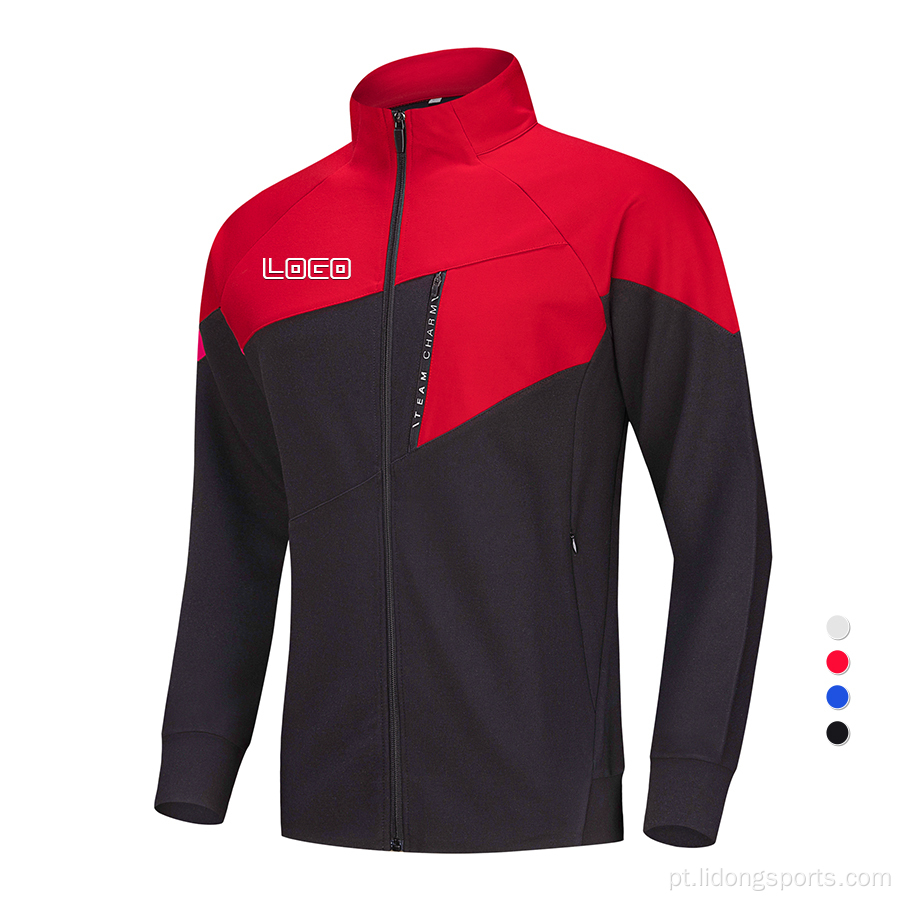 Personalizado seu design executando jaqueta esportiva de treinamento homens