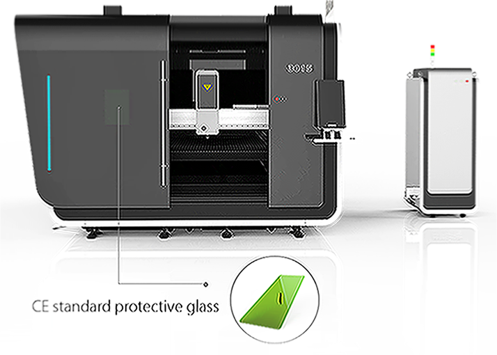 Máquina de cortador de laser de fibra de folha CNC