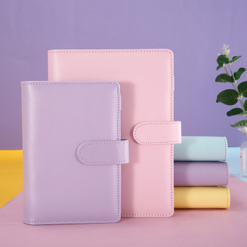 PU Leather Journal A5 A6 6 Ring Binder Planner for Girls