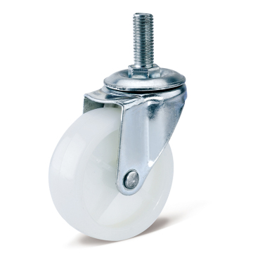 High Quality 2/3/4/5 Inch White Office Chair PU Swivel Half Transparent Furniture Caster Wheel