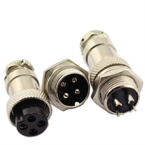 4-Pin Male Female Thread GX12 Aviation Plug Connector