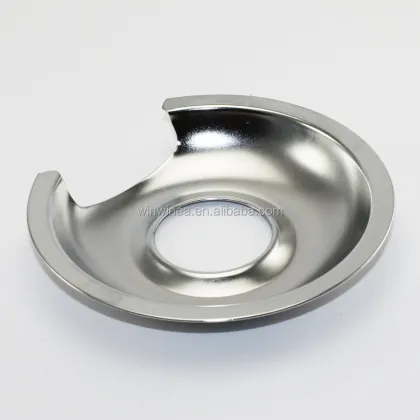 Hotpoint Range Stove Burner Parts: 6" WB32X10012 & 8" WB32X10013 Chrome Drip Pans