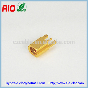 MCX female PCB RF connector