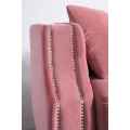 Modern Pink Velvet Button Tufted Sofa