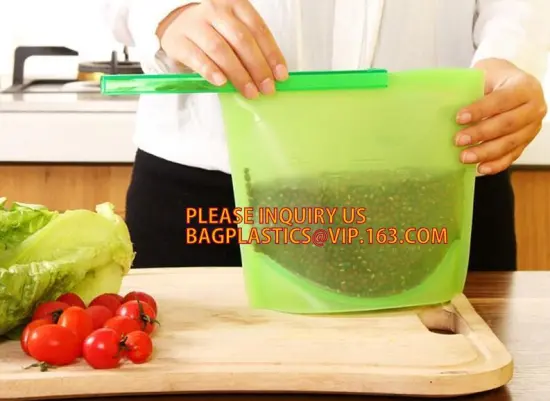 Eco-friendly non-toxic Reusable Silicone Food Storage Bag/Freshness Protection Package, Eco-friendly non-toxic Reusable Silicone