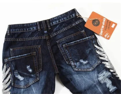 Punk Mens Eagle Blue Jeans