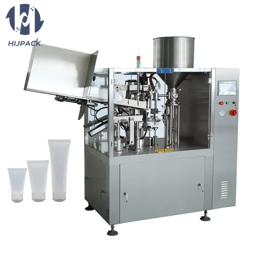 Automated Plastic & Aluminium Tube Filling and Sealing Machine for Products like Toothpaste, Hand Cream, and More