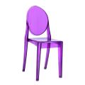 Modern crystal pc plastic dining ghost party chairs