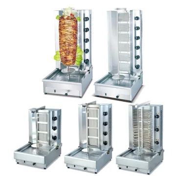 Electric Gas Burner Shish Kebab Doner Robot Grill Machine - Used Shawarma Griller