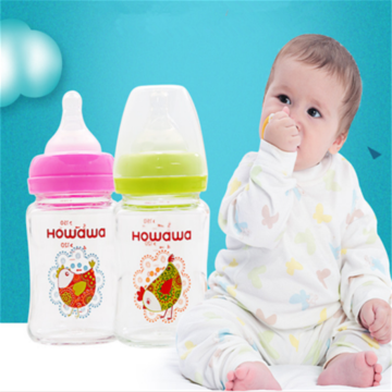 5oz Botol Makanan Bayi Kaca Tanpa Pemegang