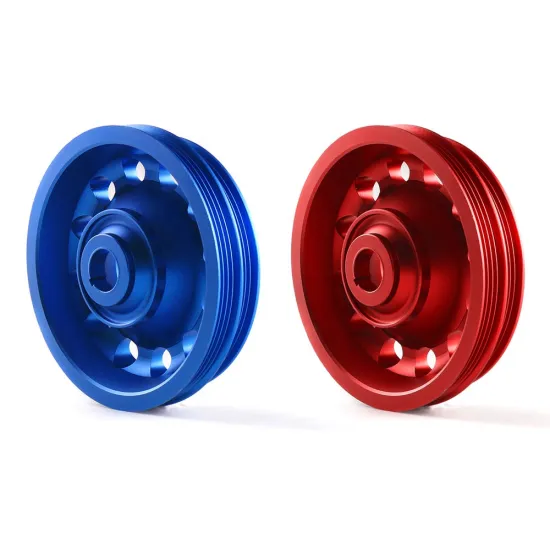 OEM Replacement Aluminum Crankshaft Pulley for Honda Civic SOHC D16 Engine (1992-1995)