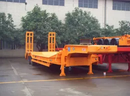 2 axle 40Ton semi-trailer low bed truck