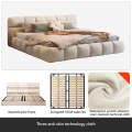 Modern Milk Velvet Bedmaster Bedroom Buff Bed