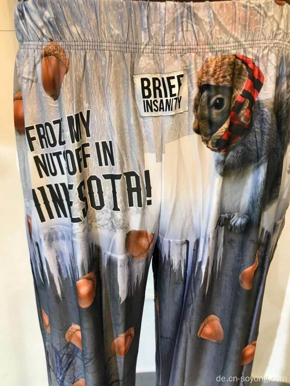 Bedruckte Lounge Pants Nachtwäsche für Herren