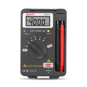 ZOYI VC921 Auto Power Off 600V Max Handheld Avometer Digital Multimeter DM6013L