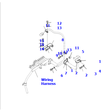 195-06-76661 Wiring Harness For D375AI-8