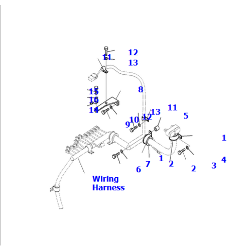 195-06-76661 Wiring Harness For D375AI-8