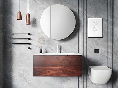 wood bath vanity