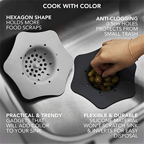 Silicone Fleksibel Sink Strainer Dengan Dapur Sink Strainer