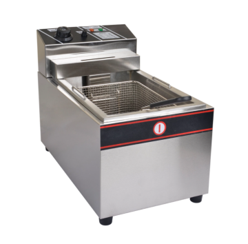 Temperature-controllable gas deep fryer