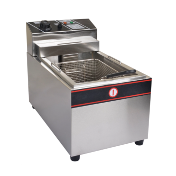 Temperature-controllable gas deep fryer