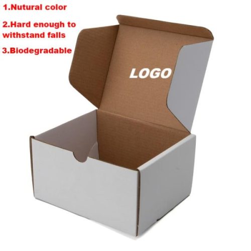 Custom Logo Printed Corrugated Shipping Boxes for Apparel