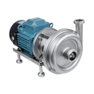 SS304 สแตนเลสสตีลนมสุขภัณฑ์เครื่องสูบน้ำแบบแรงเหวี่ยงพร้อมใบพัดแบบเปิดโล่ง