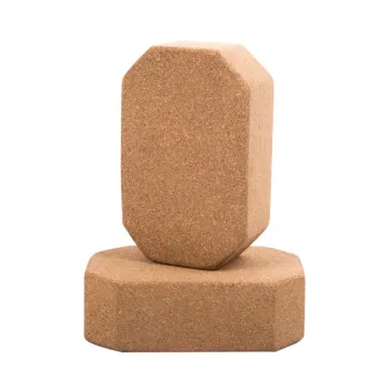 Customized Eco-Friendly Cork Yoga Blocks: Non-Slip Pilates Bricks for Natural Organic Fitness