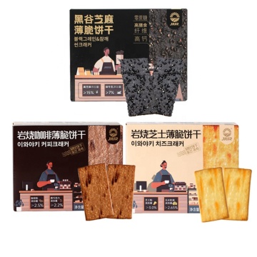 Jiur nuovi sapori da 105 g croccante sottile cracker snack produttore di alimenti