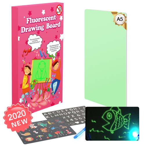 Panneau de dessin lumineux de Suron magique avec stylo fluorescent