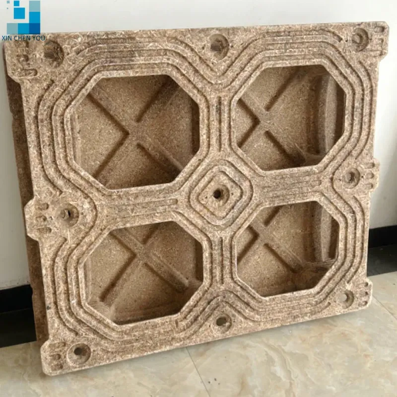 Compressed Wood Chip Pallets 1200x1000mm with Wood Chip Bottom Deck